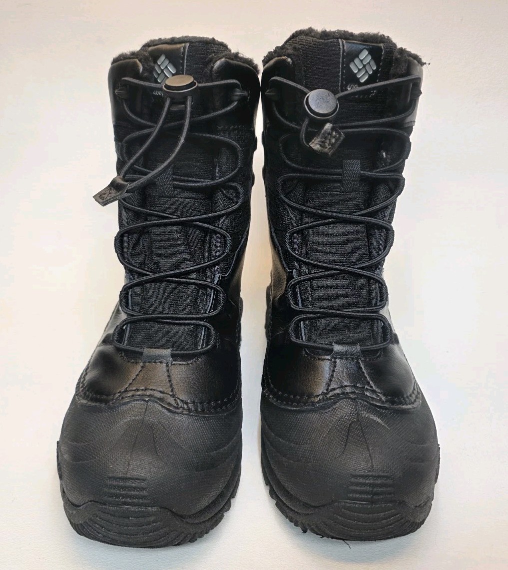 Columbia Youth Size 6 Bugaboot Celsius Waterproof Boots Unisex Black