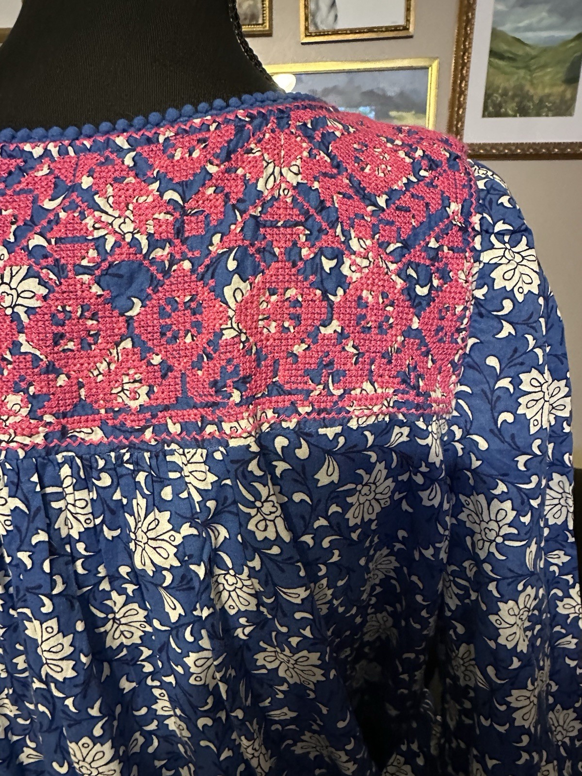 NWT J.Crew Belted Tunic Midi in Night Sky Block Print Floral Dress Beach Coastal
