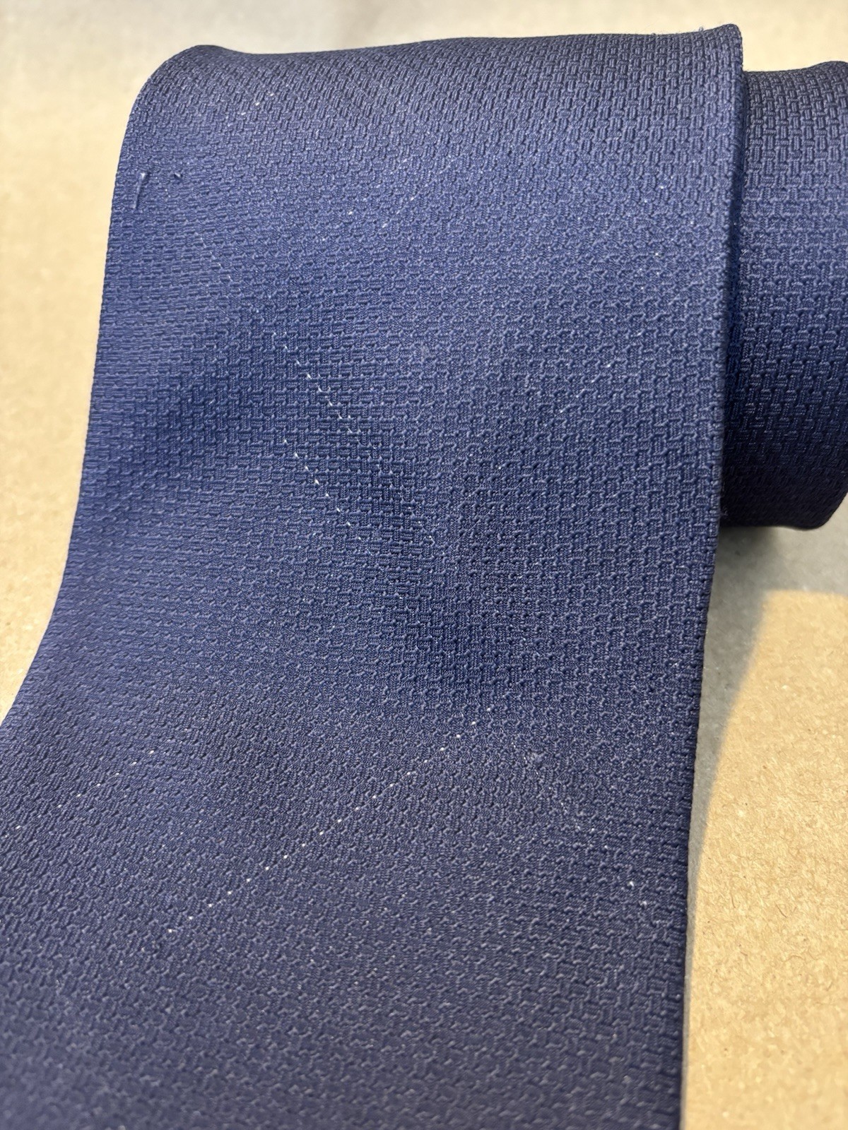 FARENTINO FERRE Men’s Navy Blue Woven Solid Classic Tie 57–60″ One Size