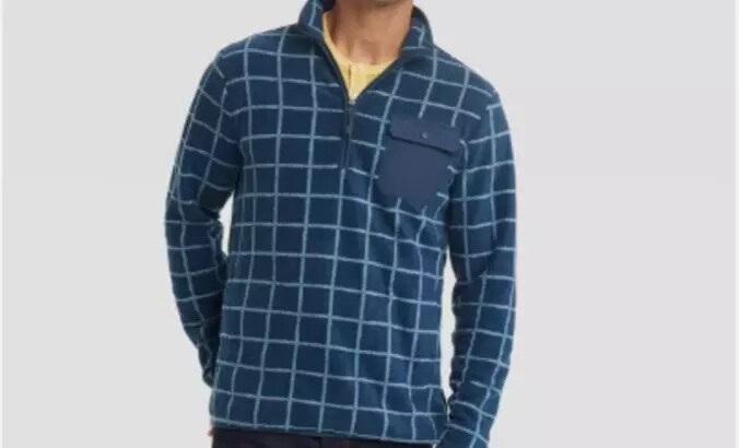 Goodfellow Quarter Zip Fleece Pullover – Sweatshirt like- Sizes & Colors choice
