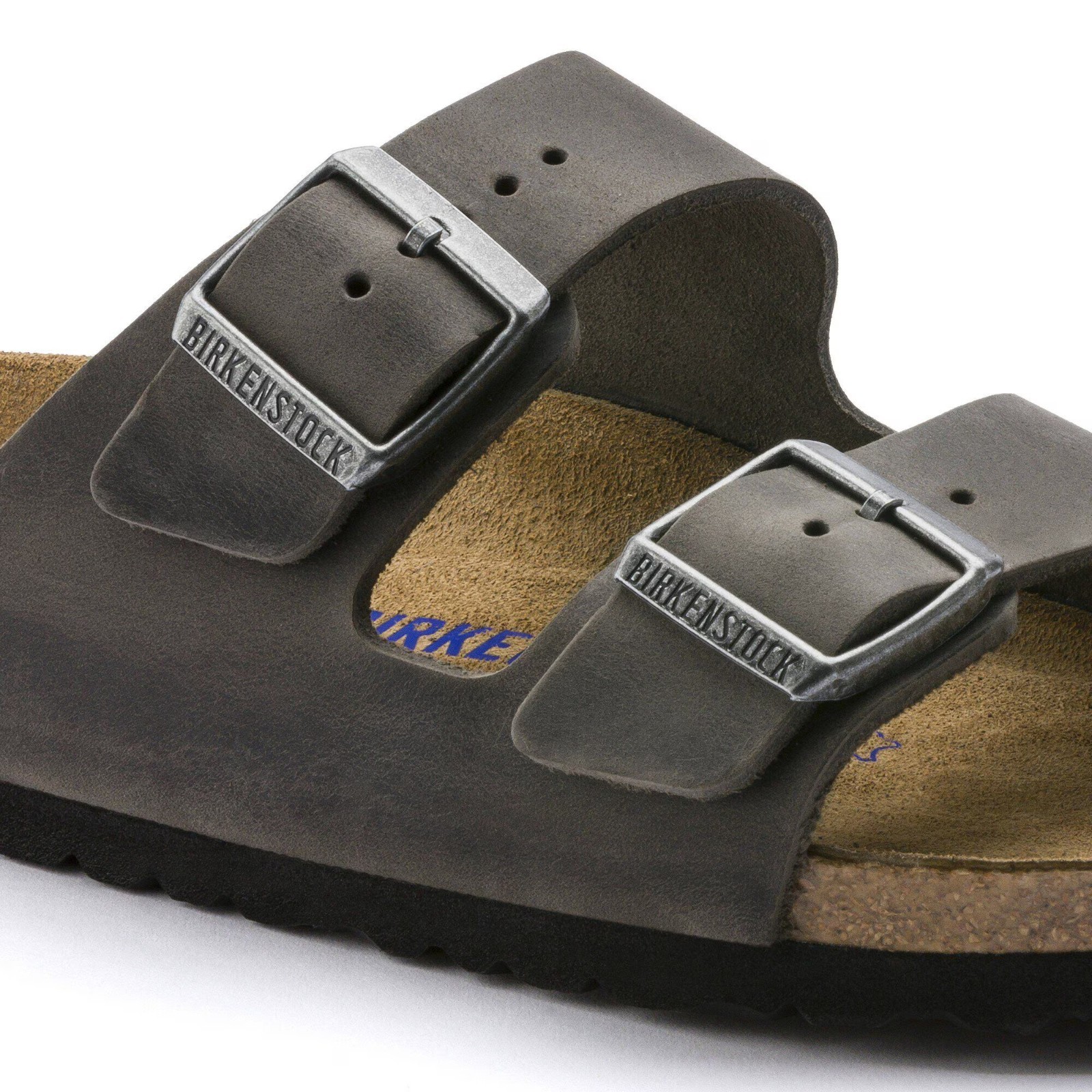 Birkenstock Arizona Soft Footbed Oiled Leather Sandals – Iron