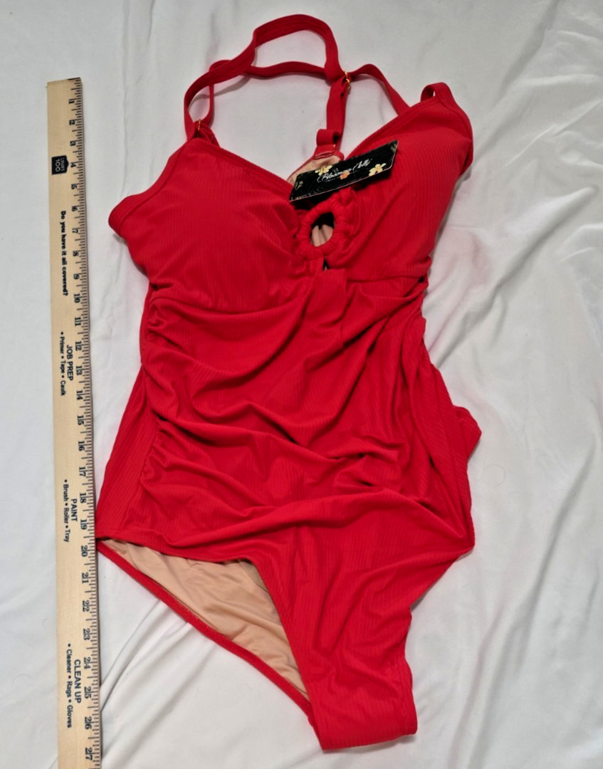 Red Blooming Jelly Swimsuit 2XL New with tags