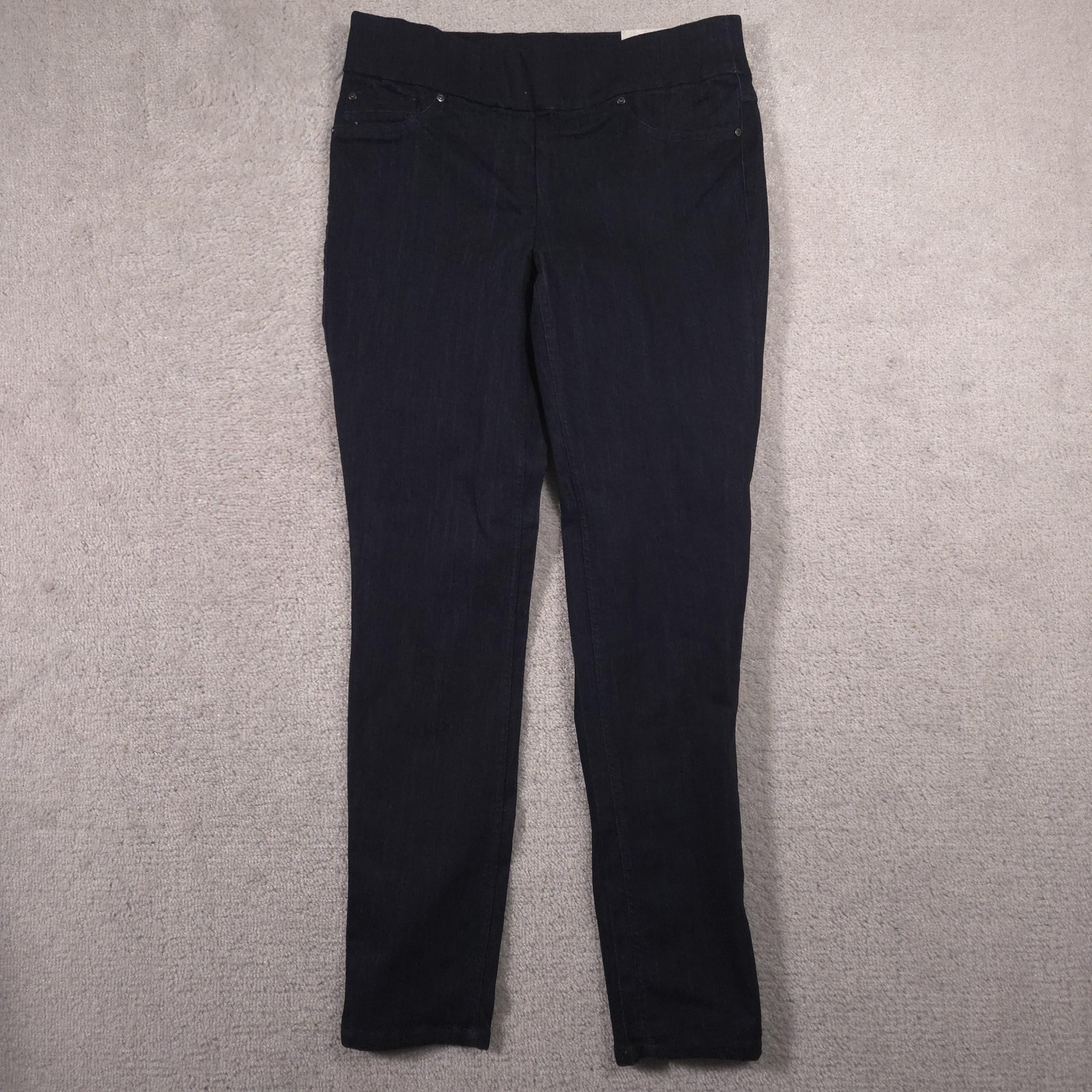 Dalia Jegging Jeans Womens 6 Blue Dark Wash High Rise Pull On Stretch Denim