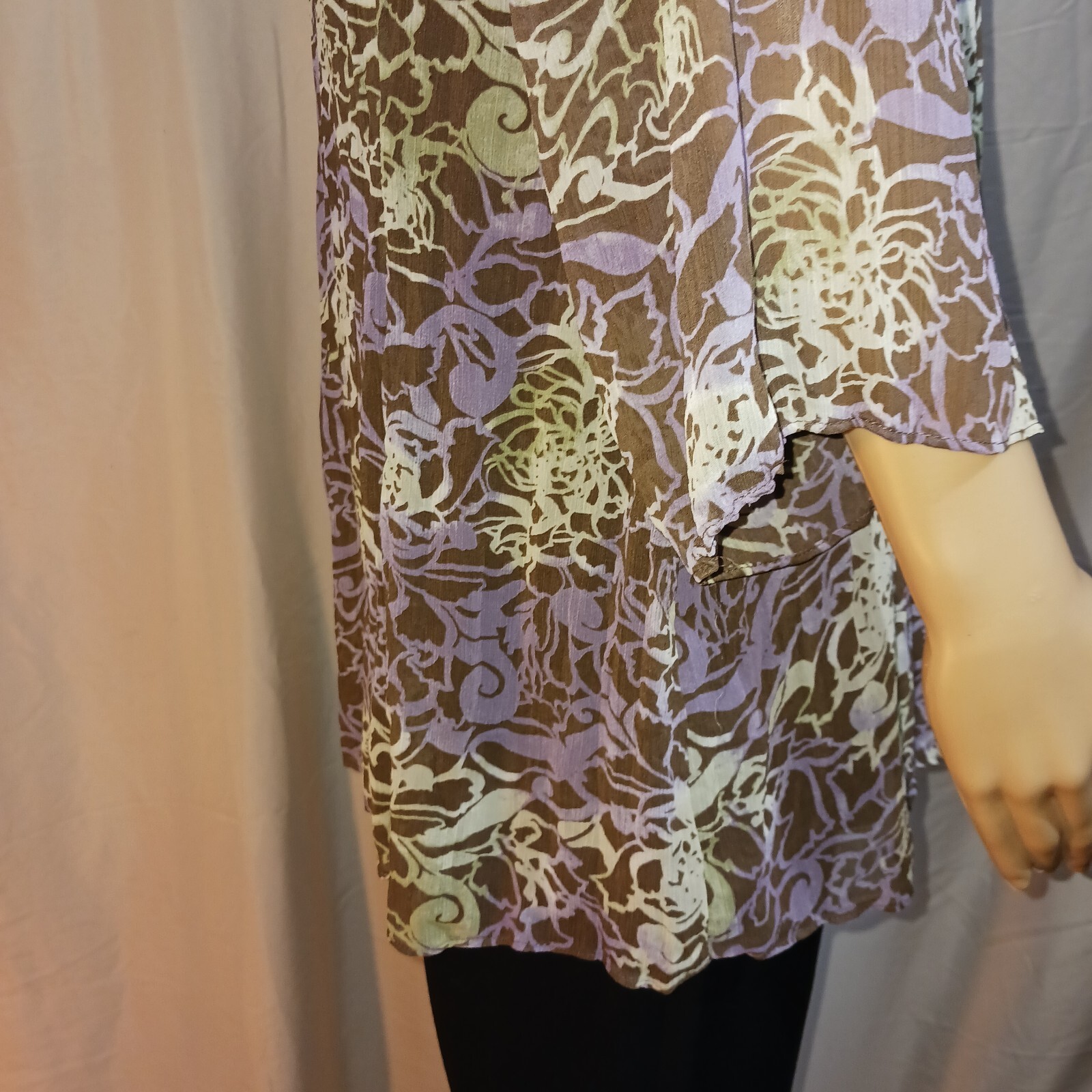 Axcess Blouse Women’s Size 1 Multicolor 3/4 Sleeve by Liz Claiborne EUC