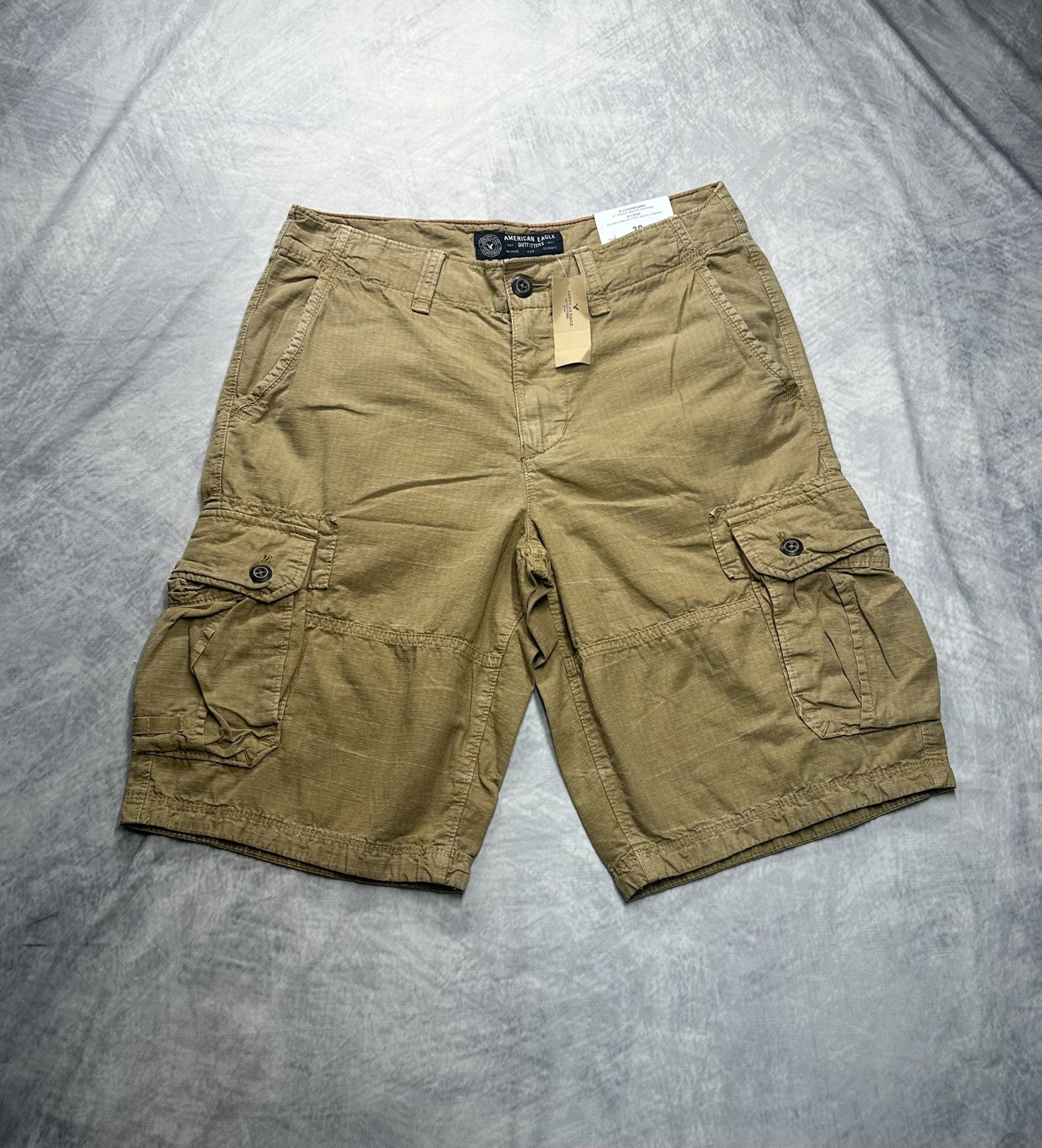 NWT American Eagle Cargo Shorts Ripstop Below The Knee Longboard Shorts Size 30