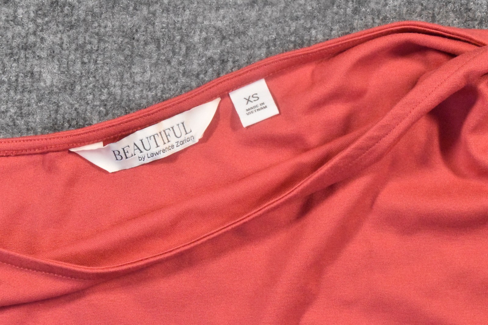 BEAUTIFUL by Lawrence Zarian Silky Ponte Flirty One Shoulder Top