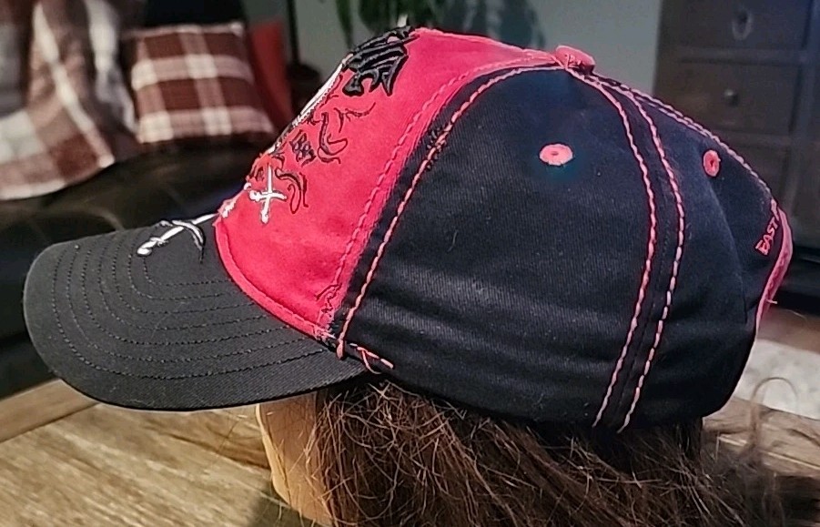 Rogue Skull East India Trading Co. Hat Baseball Cap Y2k Style Grunge Black/Red