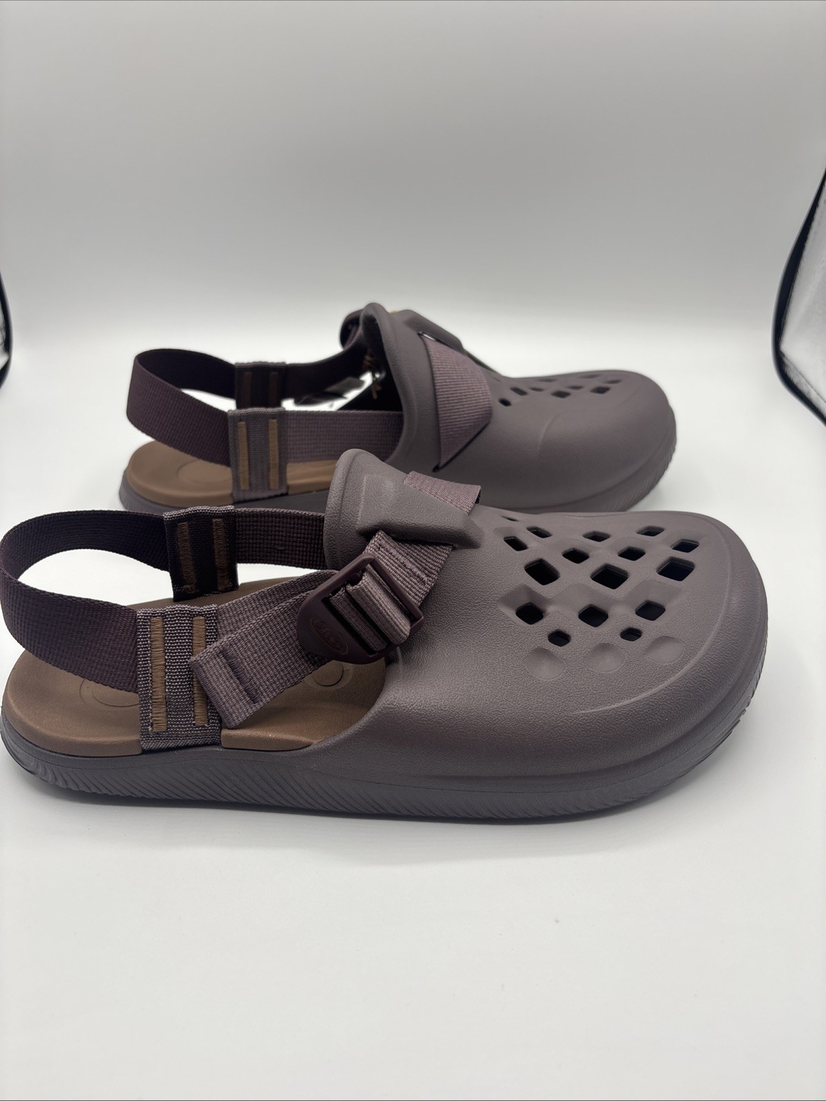 Chaco Chillos Clog Slip On Shoe Sparrow Brown (Purple) Women’s Size 9 New