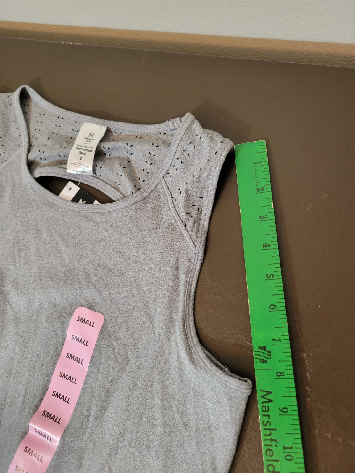 Member’s Mark Ladies Small Everyday Curved Hem Perforated Active Tank S Nwt Gym