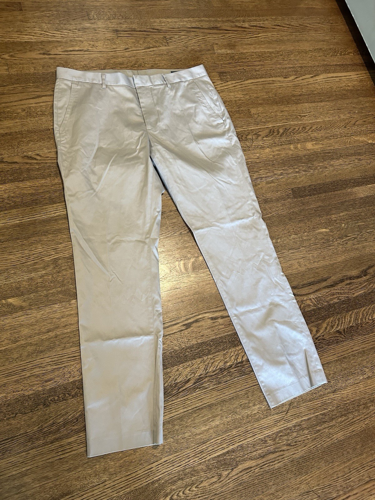 Bonobos Beige Weekday Warrior Dress Pants 36×32 Men’s Tailored Fit Straight Leg