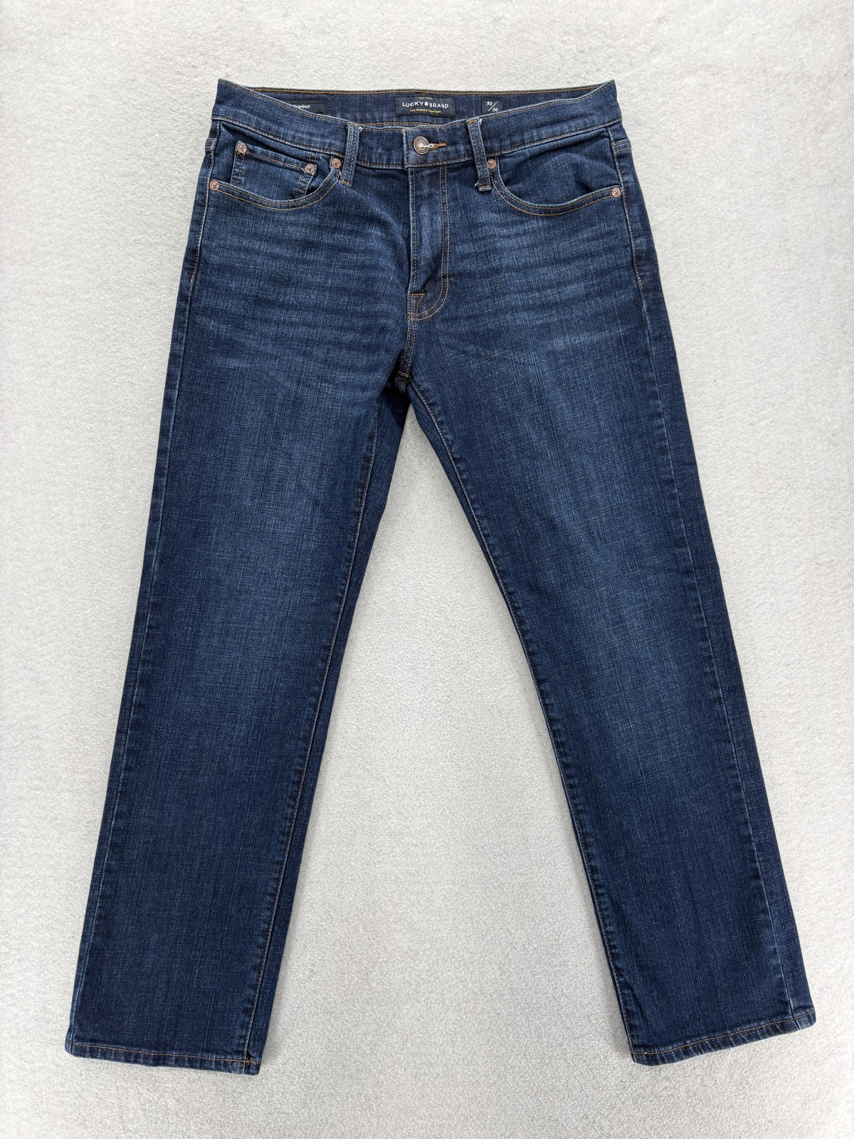Lucky Brand 221 Straight Jeans Mens 32×30 Blue Dark Wash Classic Denim Pants