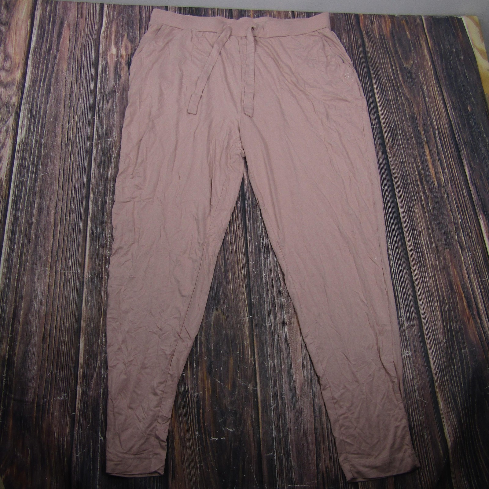 Cozy Earth Pants Womens XXL Pink Bamboo Stretch Knit Jogger Drawstring Pockets