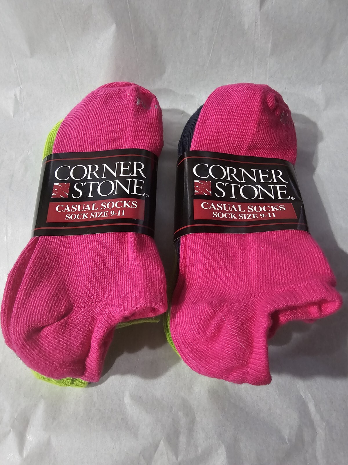 Corner Stone Womens / Girls No Nonsense Womens Breathable No Show Liner Socks