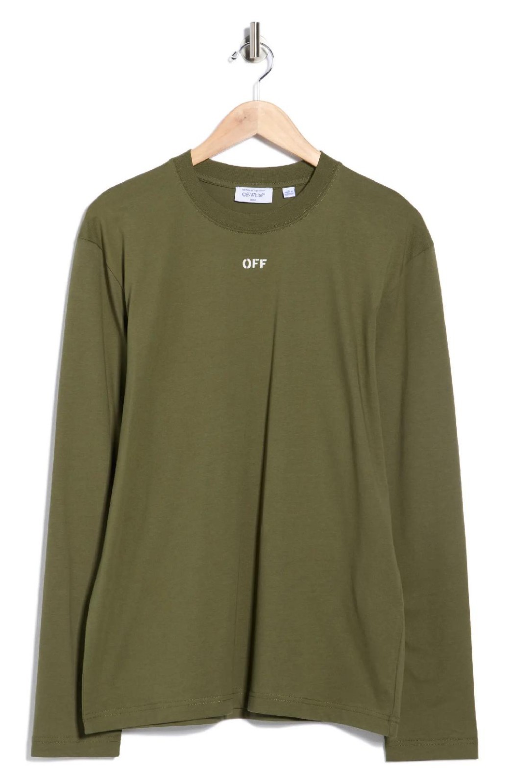 NEW Off-White Moss Stamp Skate Logo Crewneck Made in Portugal Sz L NWT $425