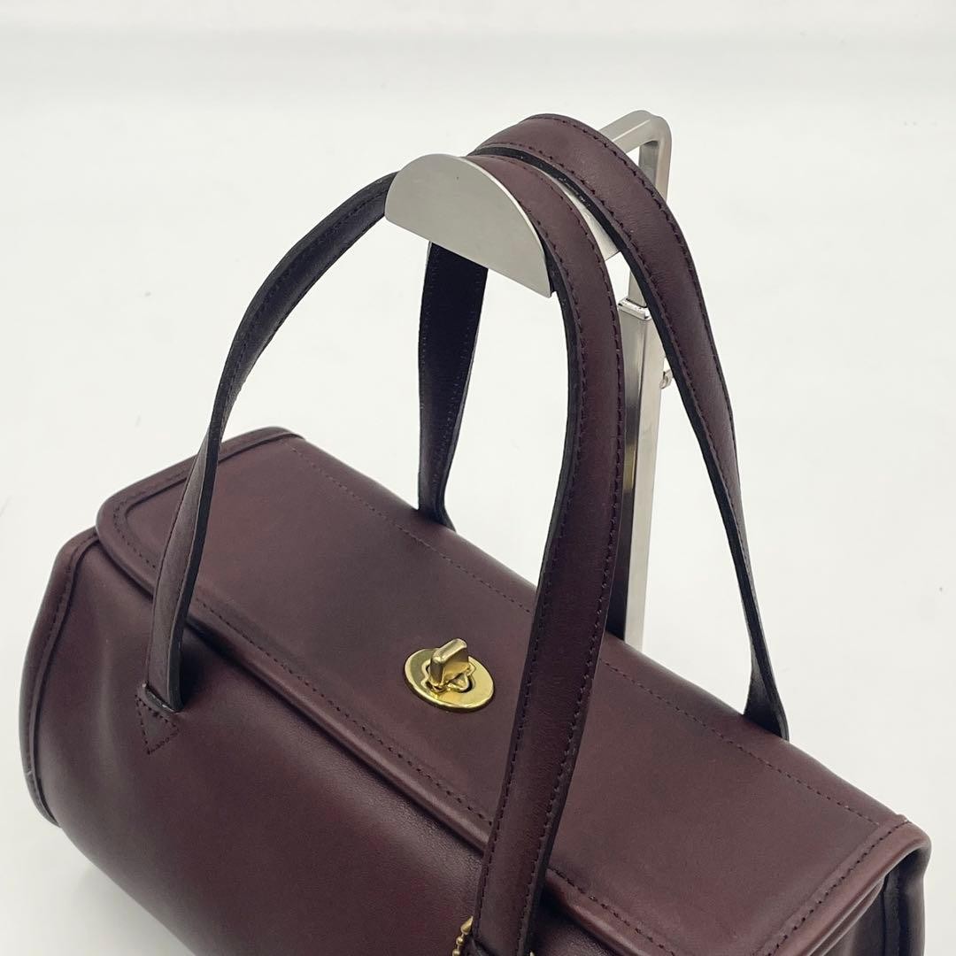 Excellent Condition Old Coach Handbag 2-way Shoulder Bag Turnlock 9045