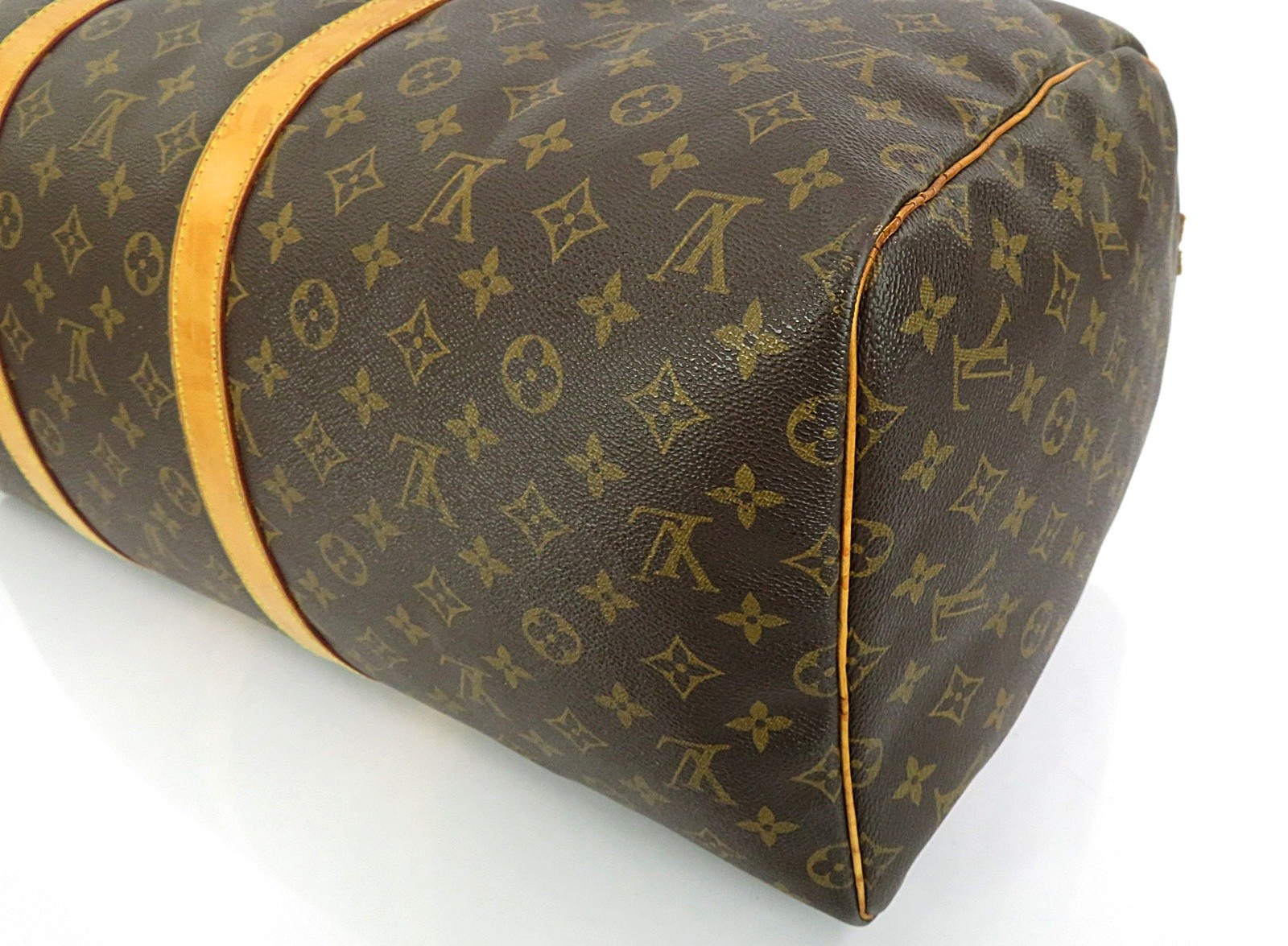 Authentic LOUIS VUITTON Keepall 55 Monogram Canvas Duffel Bag #64532