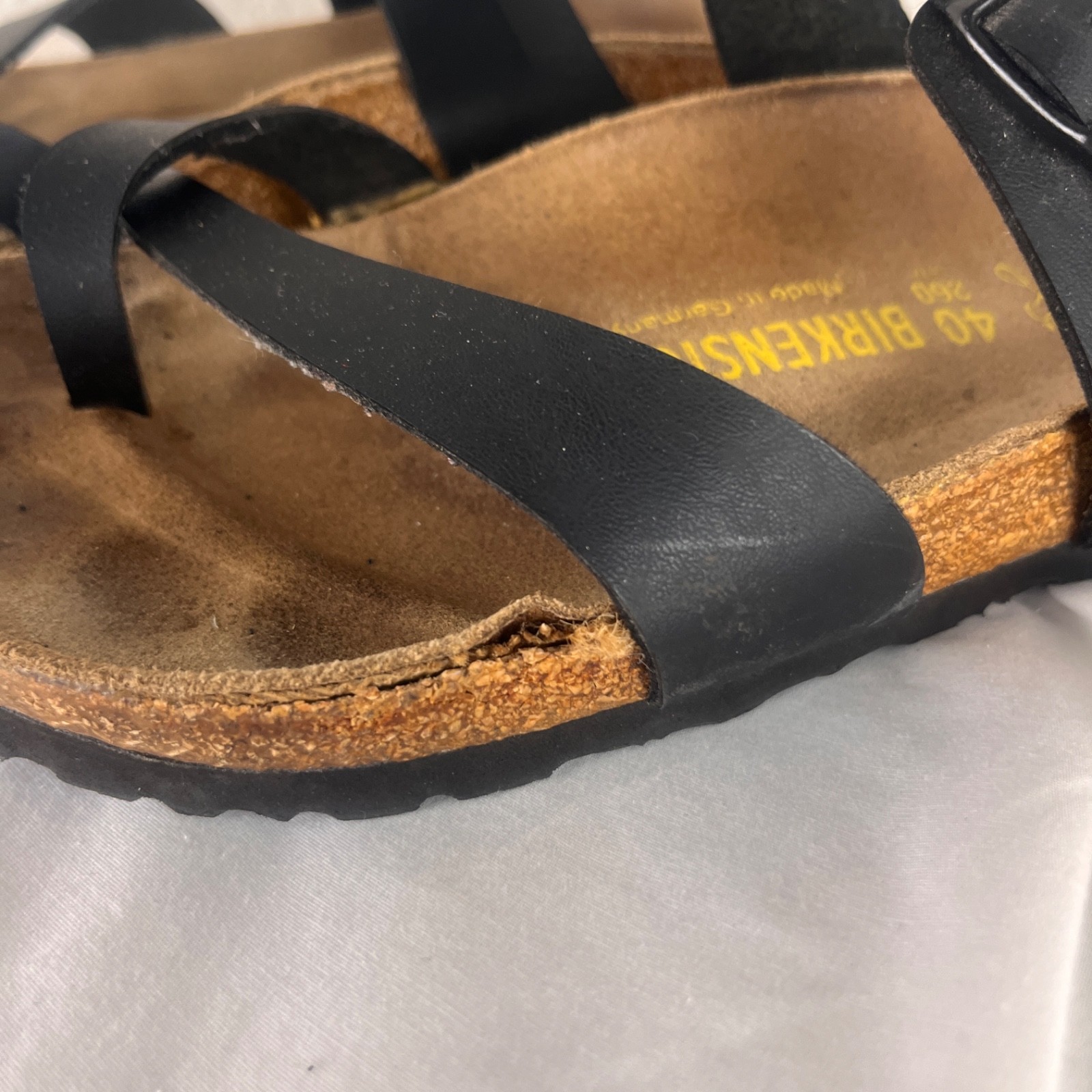 Birkenstock Mayari Sandals Upper Straps Cork Normal Width L9 M7 Black
