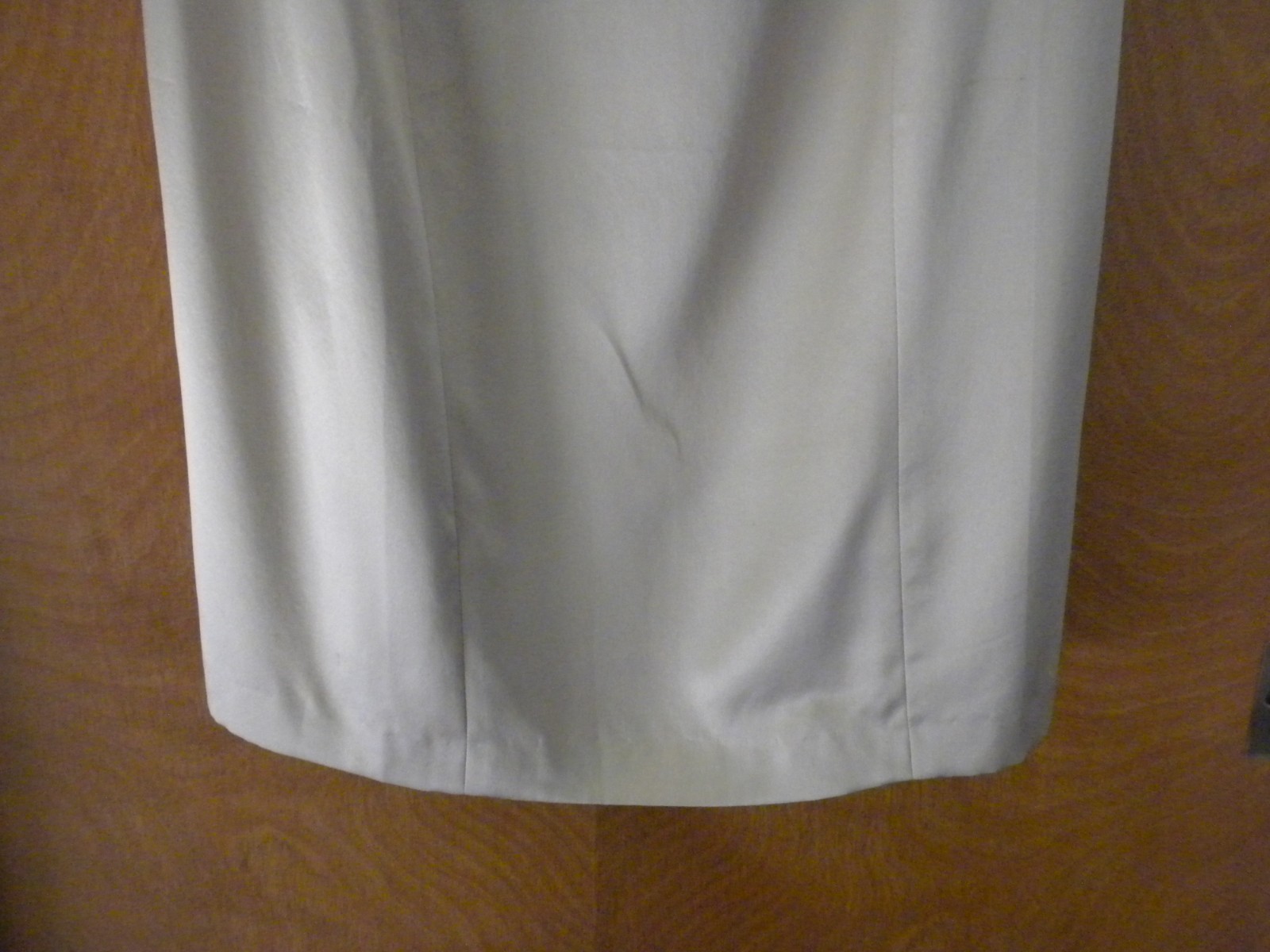 ANTONIO GUAL NWT Champagne Silk Dress Sleeveless Fully lined Size 12 Back Slit B