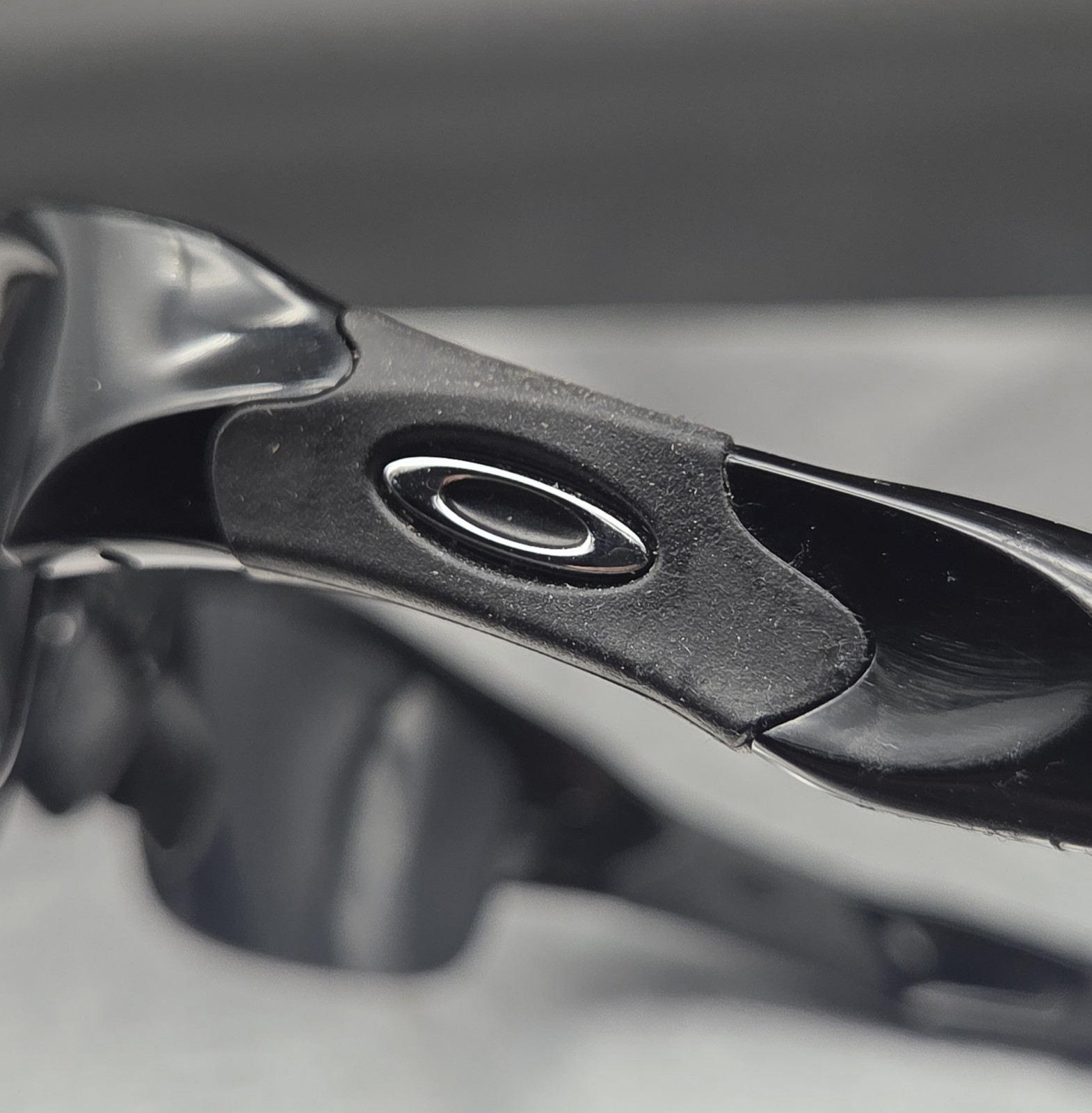 RARE OAKLEY 12-900 JET BLACK FLAK JACKET SUNGLASSES ~ New Replacement Lenses
