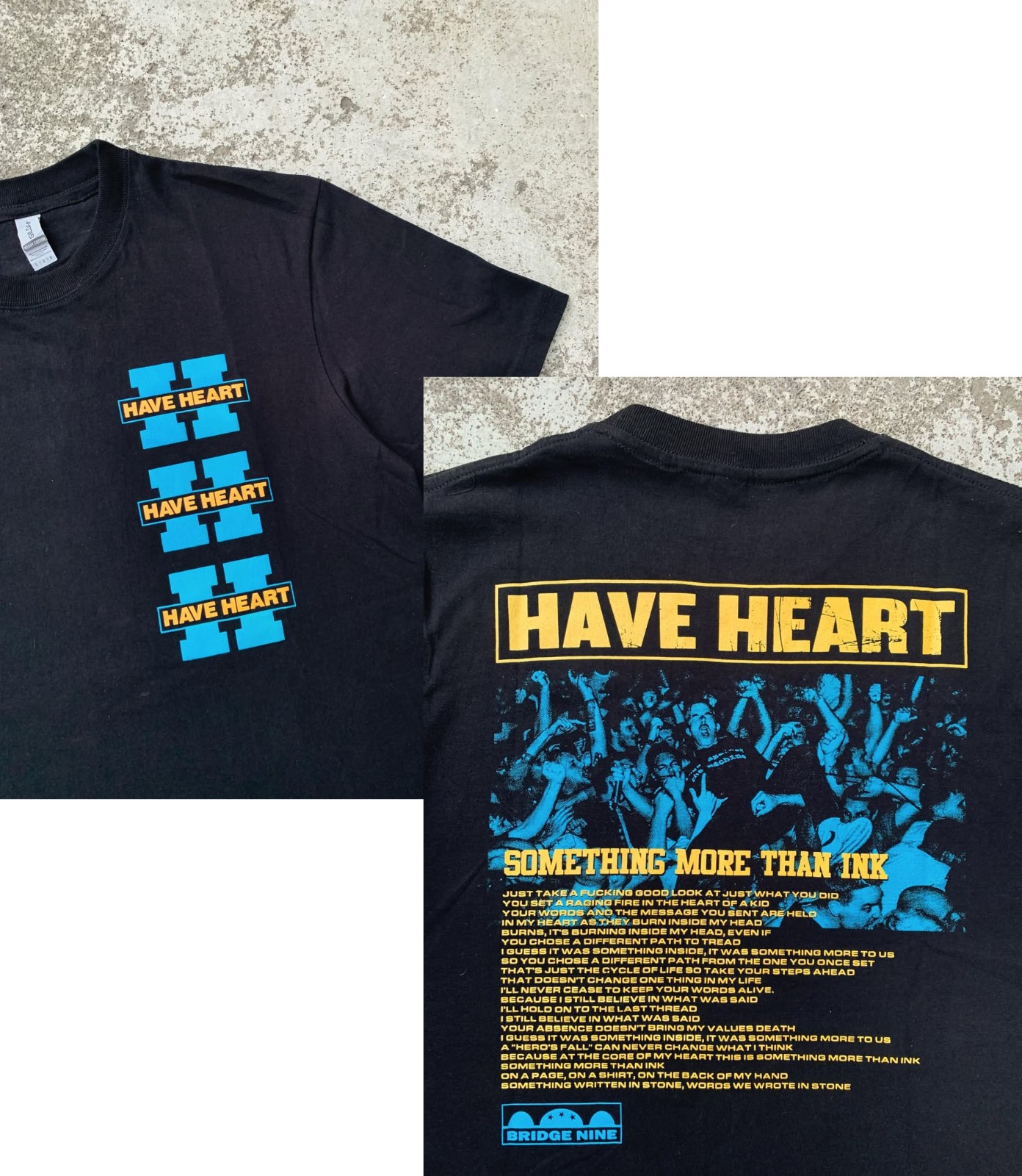 Have Heart Shirt, Hardcore Punk Boston Straight Tee, reprint, 2-sided
