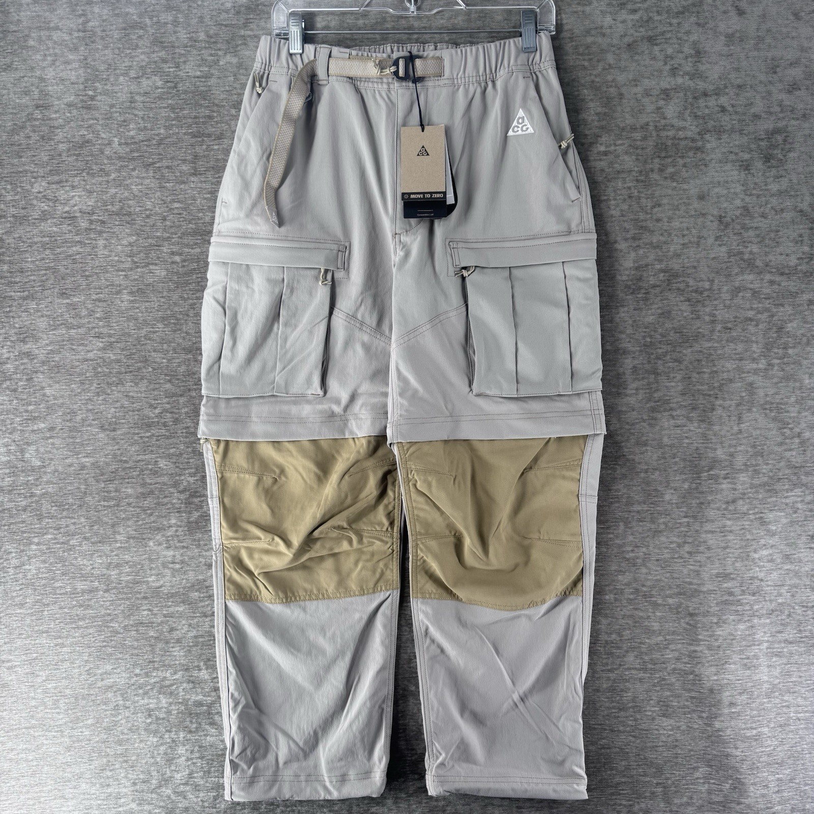 Nike ACG Smith Summit Cargo Pants Convert To Shorts Beige Men’s Small FN0428-009