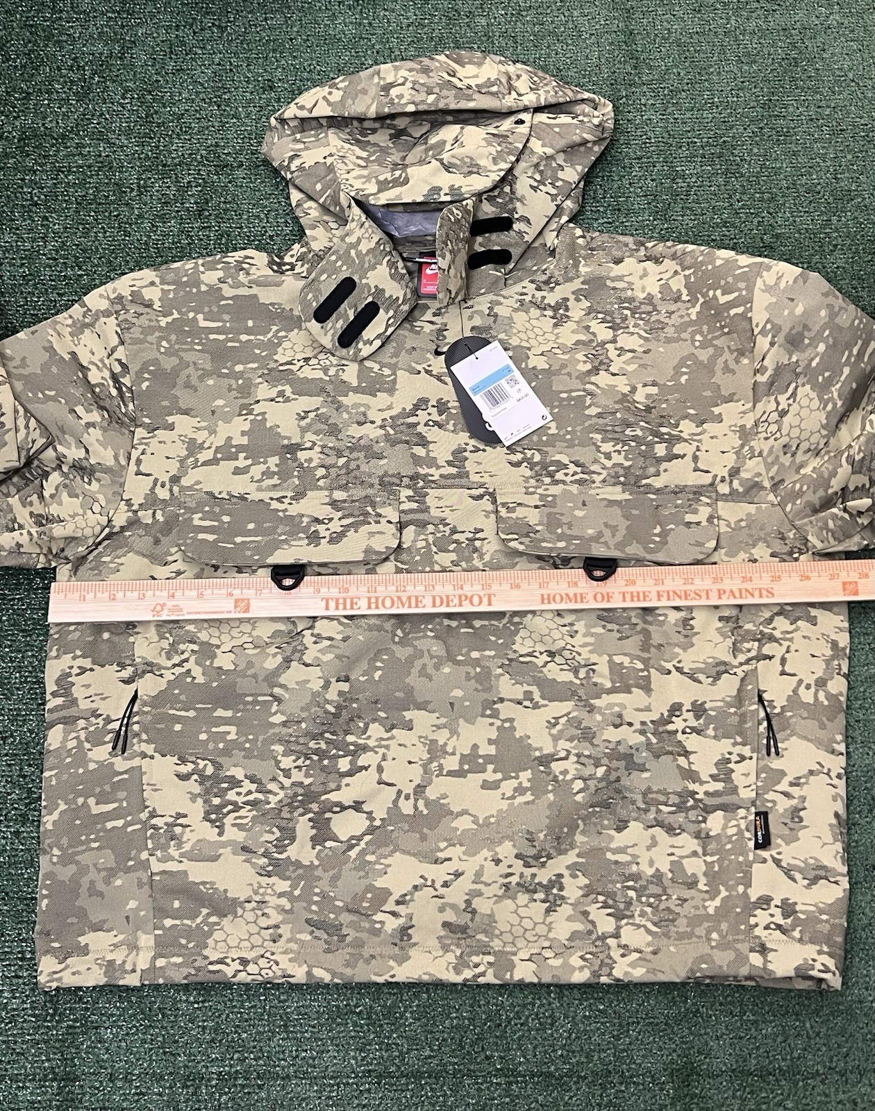 Nike Tech Woven CORDURA Jacket Camo Olive Black Men’s Size Medium IF8494-276