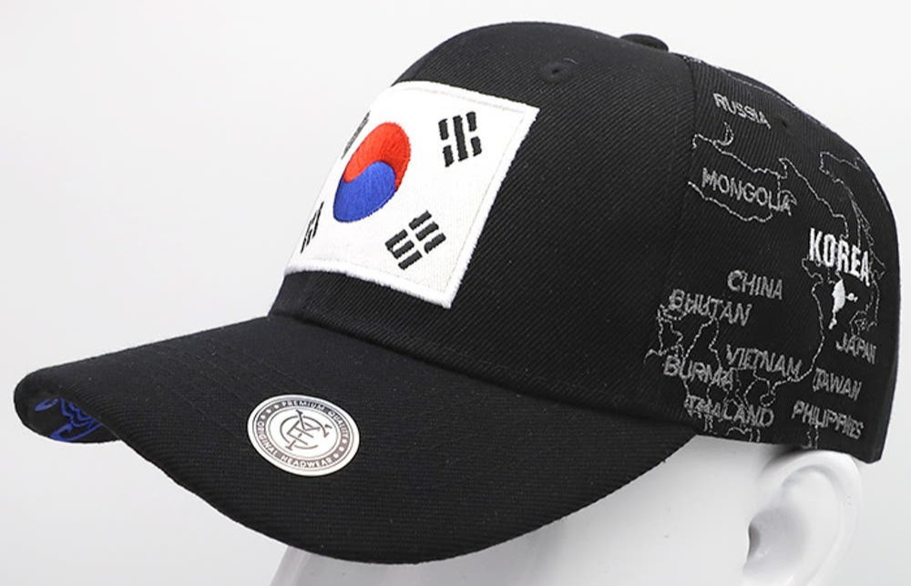 South Korea Flag Baseball Cap South Korean National Team Supporters Dad Hat