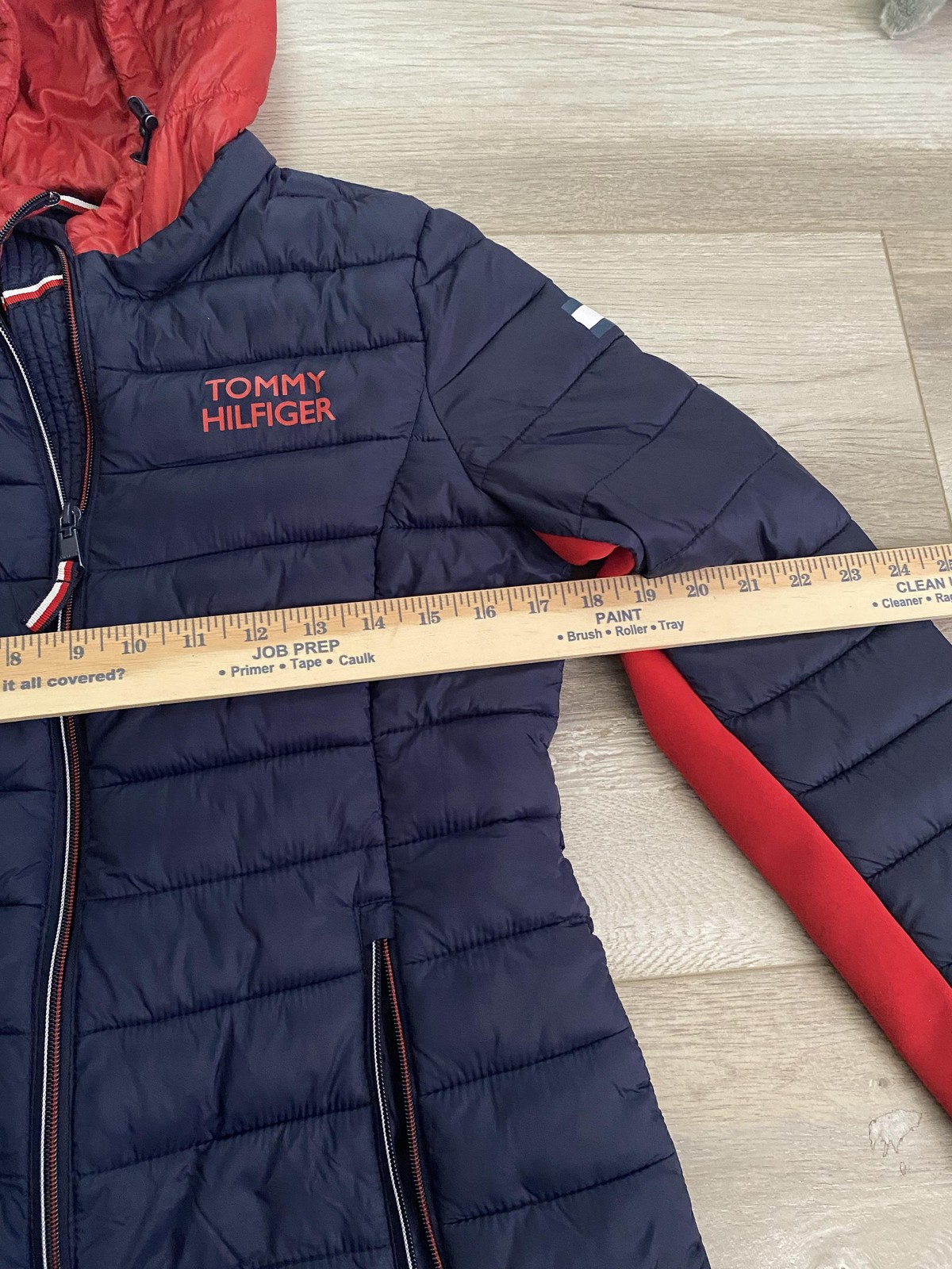 Tommy Hilfiger Jacket Womens Small Packable Lightweight Hooded Puffer Coat