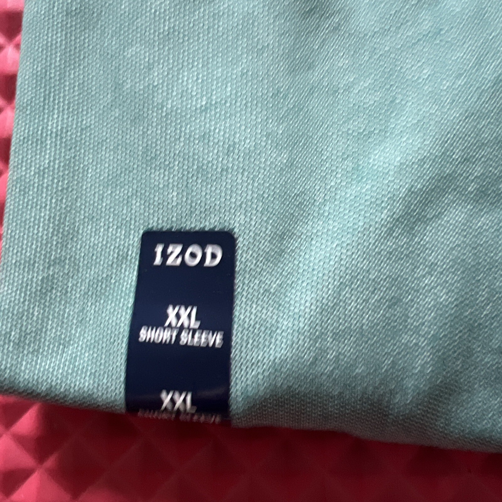 IZOD Men’s Natural Stretch Advantage Performance Polo Shirt Green Blue 2XL New