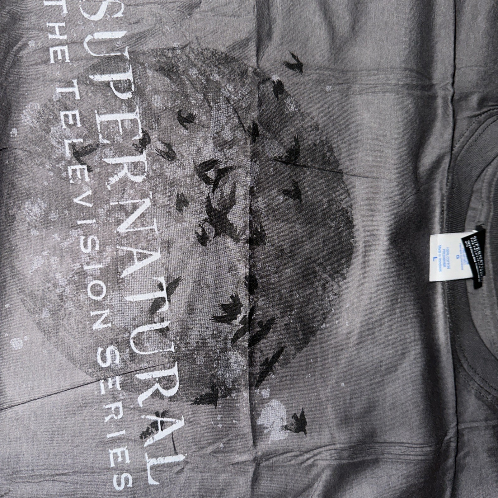 Warner Bros. Supernatural 2007 Fantasy TV Series Promo T-Shirt, Size Large