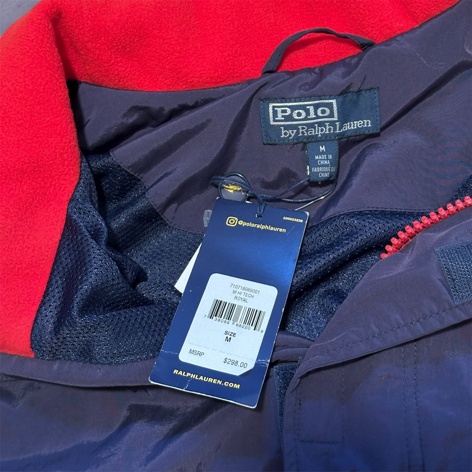 SUPER RARE NEW POLO RALPH LAUREN HI-TECH COLOUR BLOCK PULLOVER JACKET SZ MEDIUM