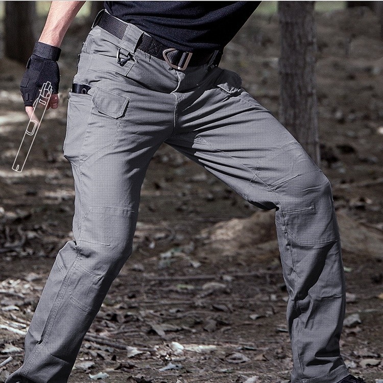 Tactical Cargo Pants Mens Work Pants Combat Outdoor Waterproof Hiking Trousers