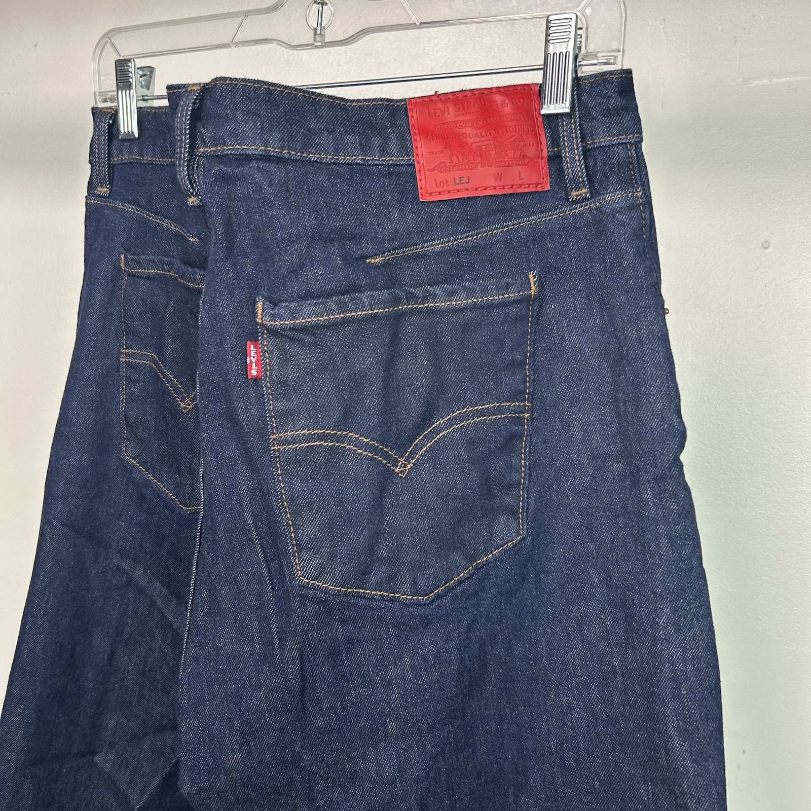 Levi’s Engineered Jeans LEJ Blue Dark Wash Straight Twisted Fits 34×26