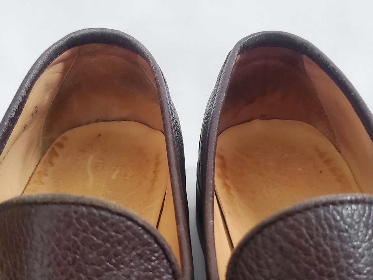 Salvatore Ferragamo Men’s Size 12D Gancini Brown Leather Dress Loafers Shoes