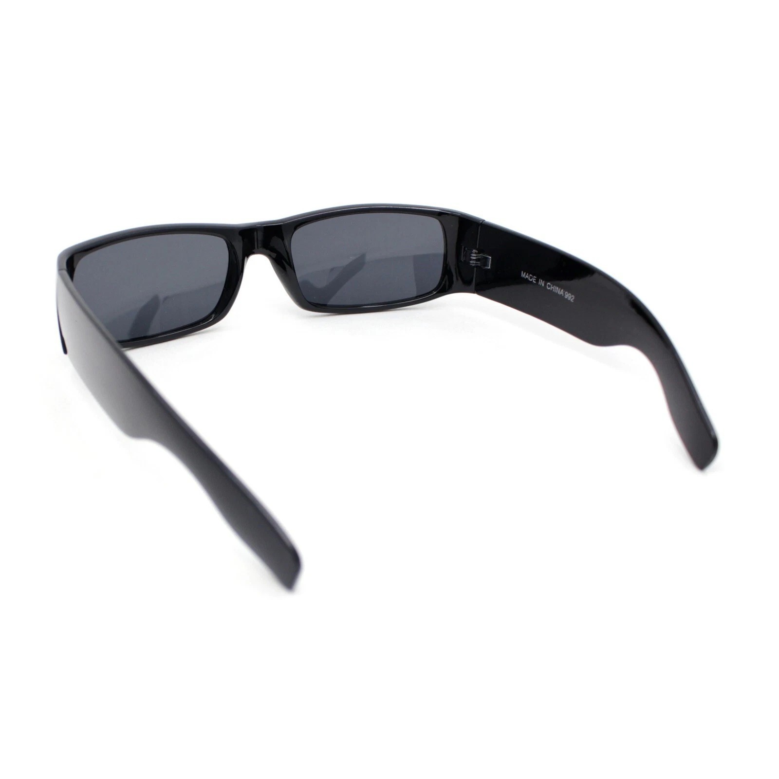 Men Super Dark Lens Privacy Migraine Headache Colo Gangster Hip Hop Sunglasses