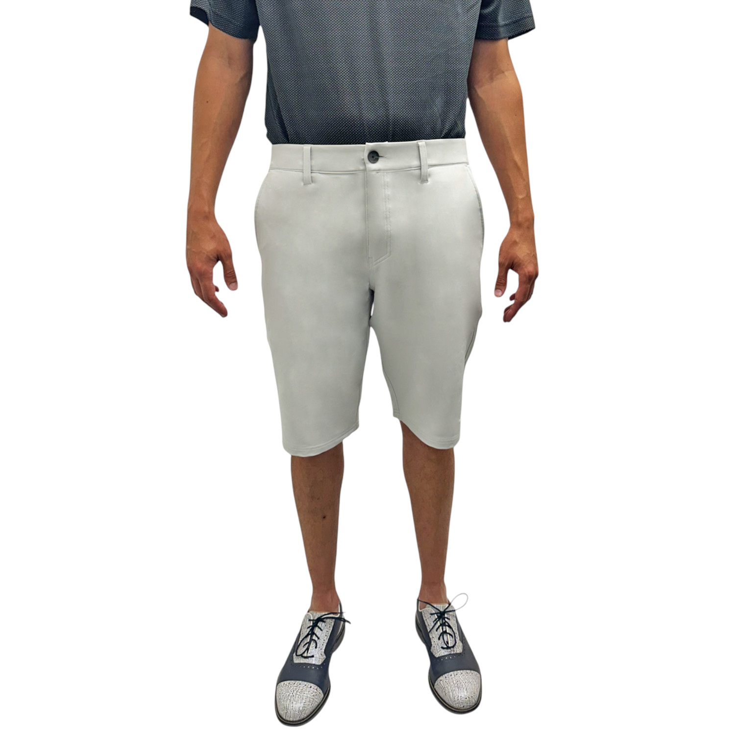 Mens Golf Shorts 11.5″ Inseam Long Tall Athletic Quick Dry Stretch Elastic Waist
