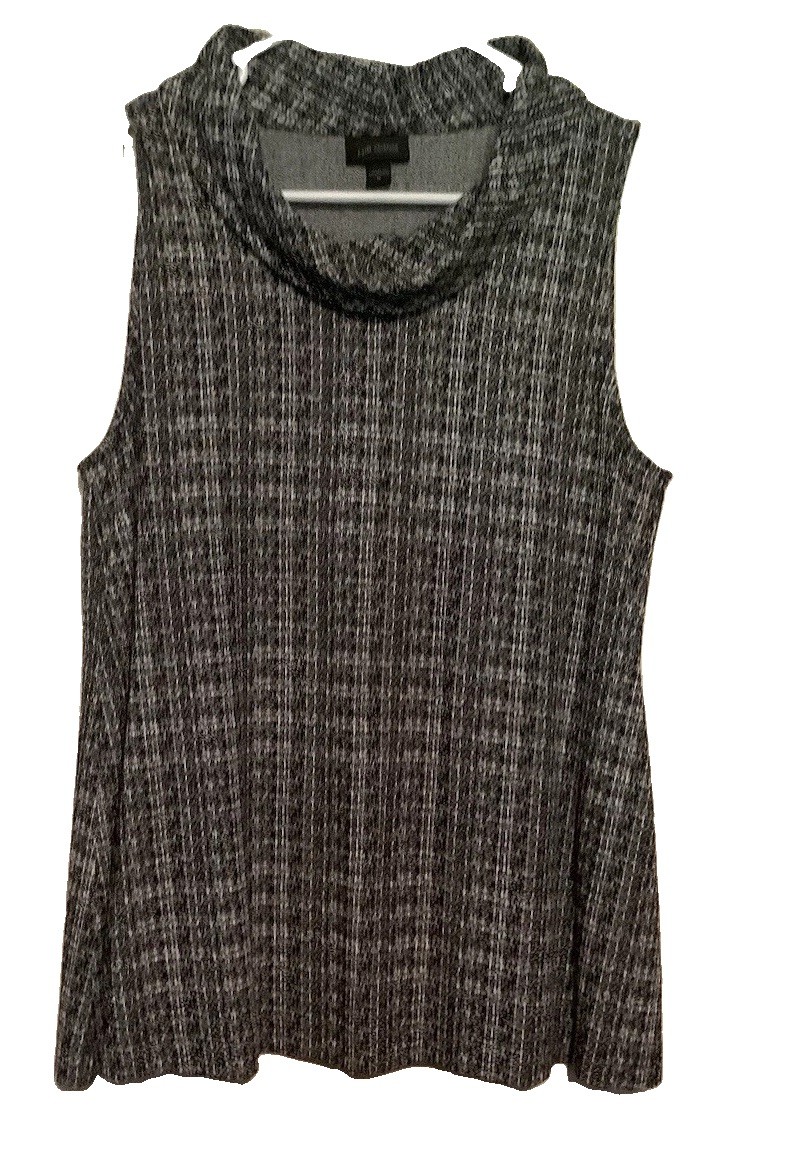 J. Jill Wearever Collection Cowl Neck Sleeveless Blouse Women’s Black Size M