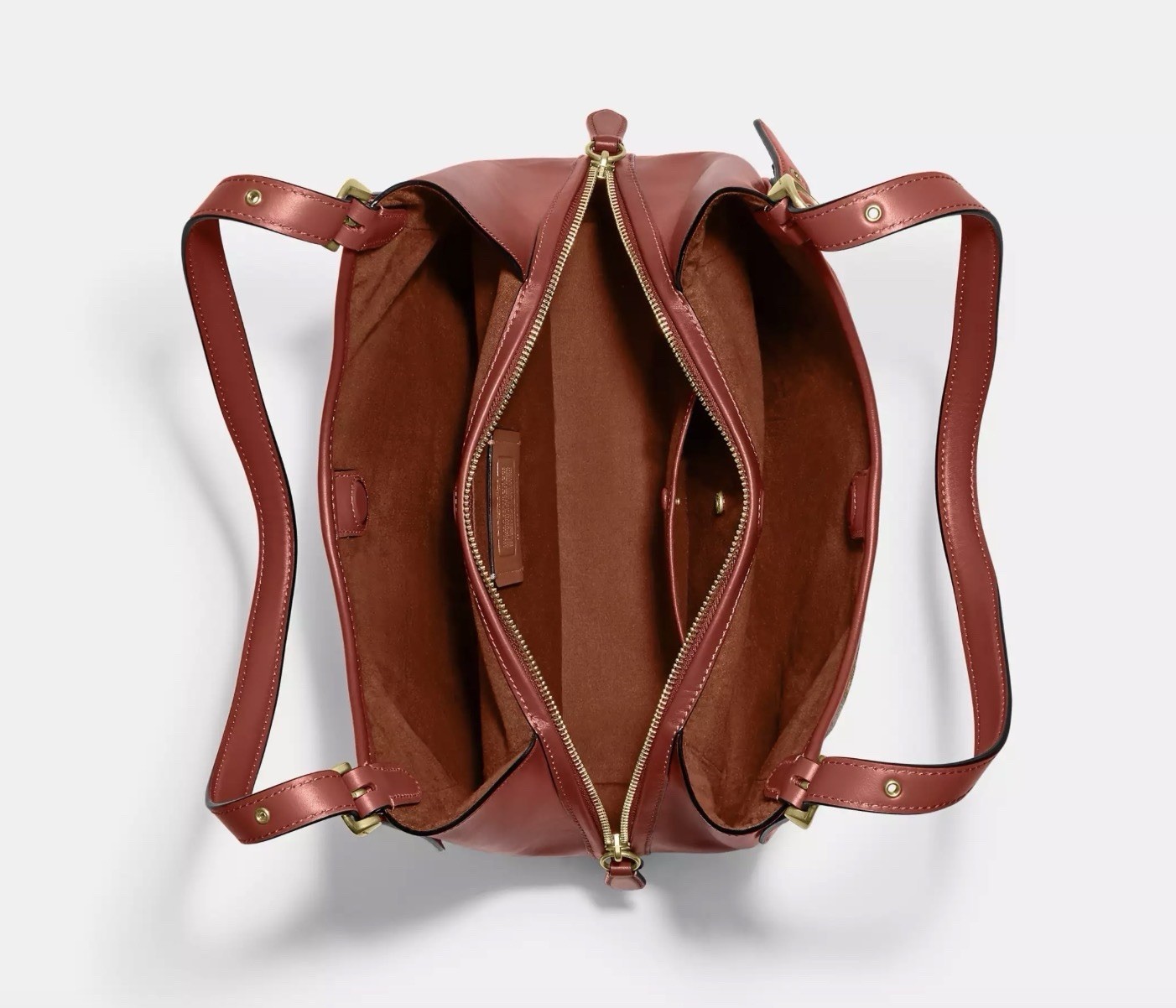 NWT Coach C4825 Lori Shoulder Bag In Signature Canvas & Calf Leather-Tan Rust