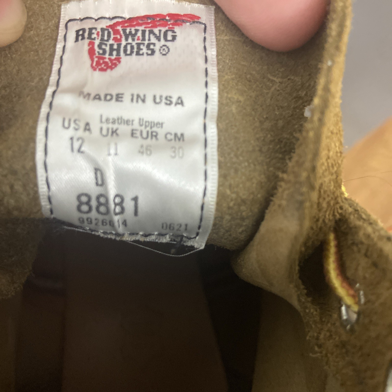 Red Wing Heritage Moc Toe Mens Boots 8881 Olive 12D Factory Seconds EUC