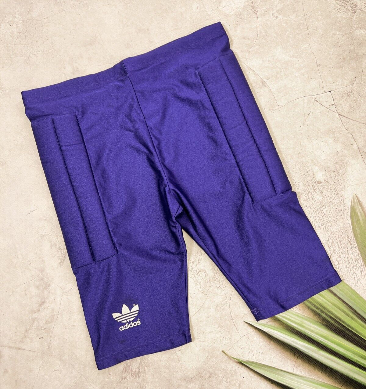 Vintage 80s Adidas Tights Shorts Stretch YUGOSLAVIA Purple size M