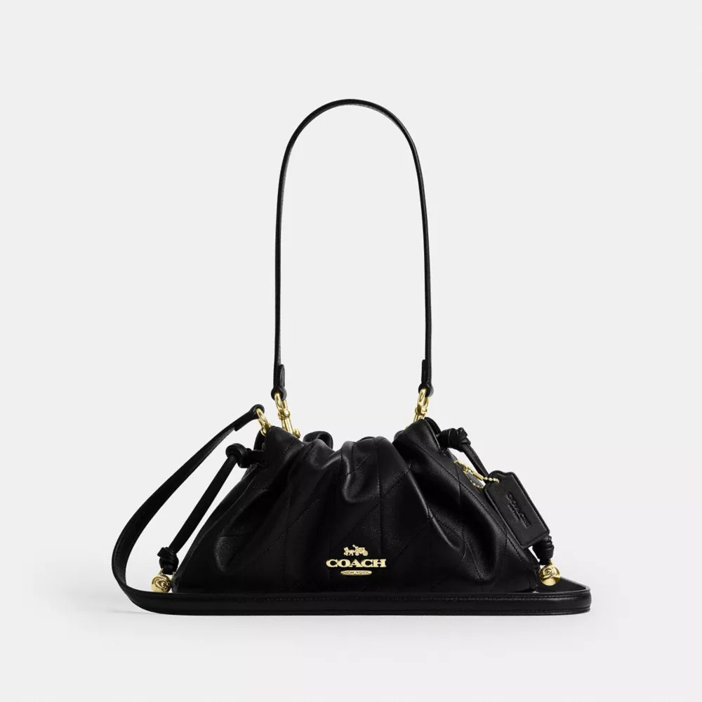 COACH Faye Shoulder Bag Quilted Black CCZ54 IMBLK