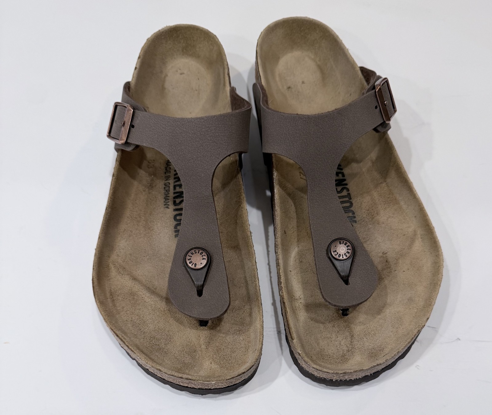 1. Birkenstock Gizeh Stone Birko-Flor Thong Sandals Women Size 40 / L9 M7 Reg