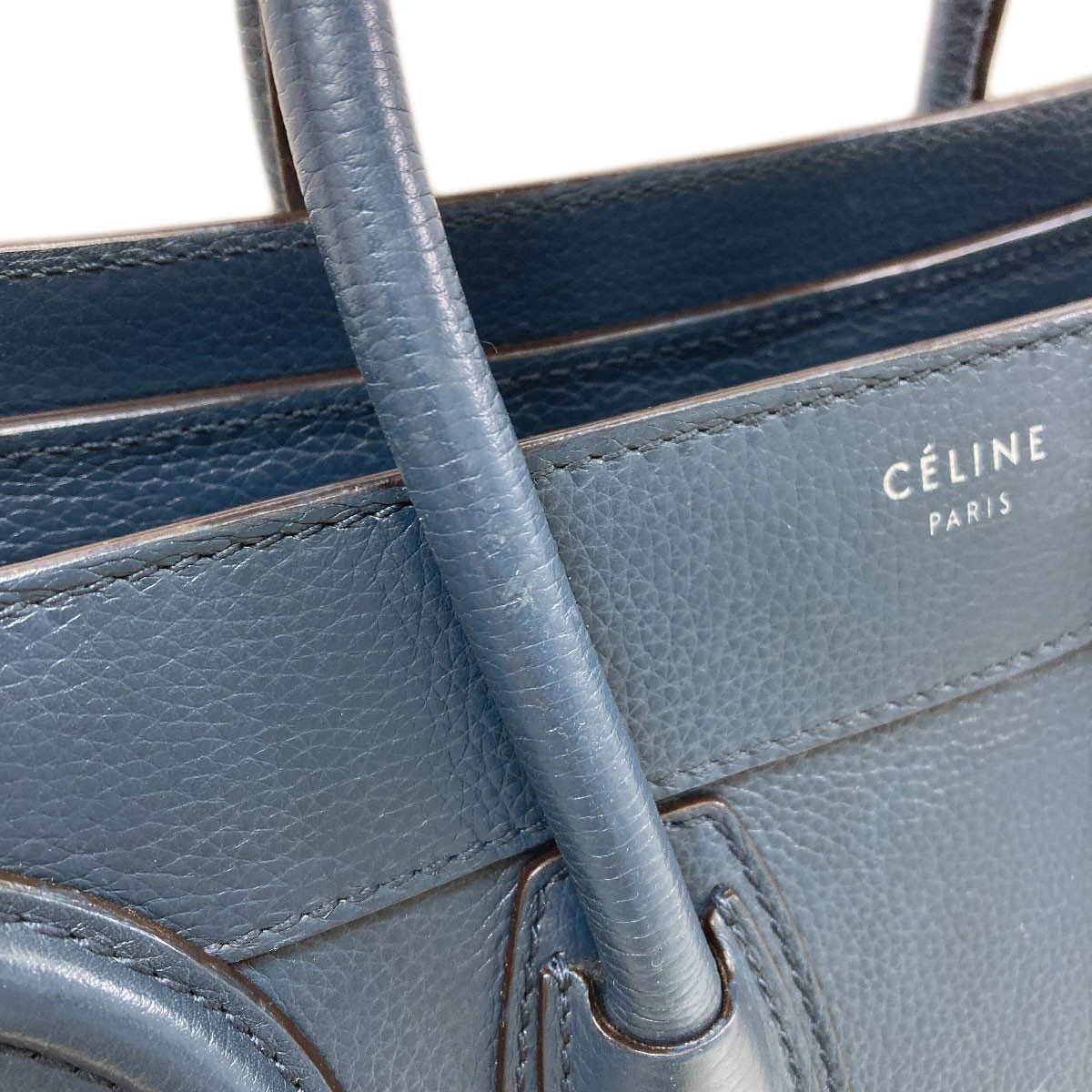 CELINE Luggage micro Tote Bag Calf Ladies [Used]