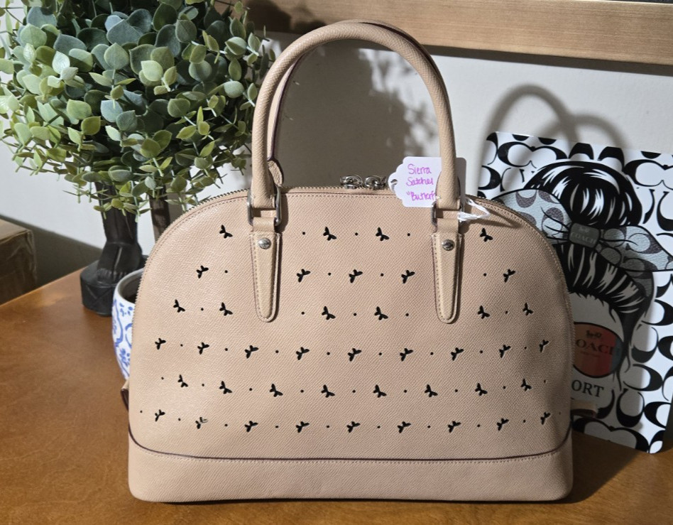 Coach Authentic Sierra Butterfly Satchel Excellent Beechwood USA