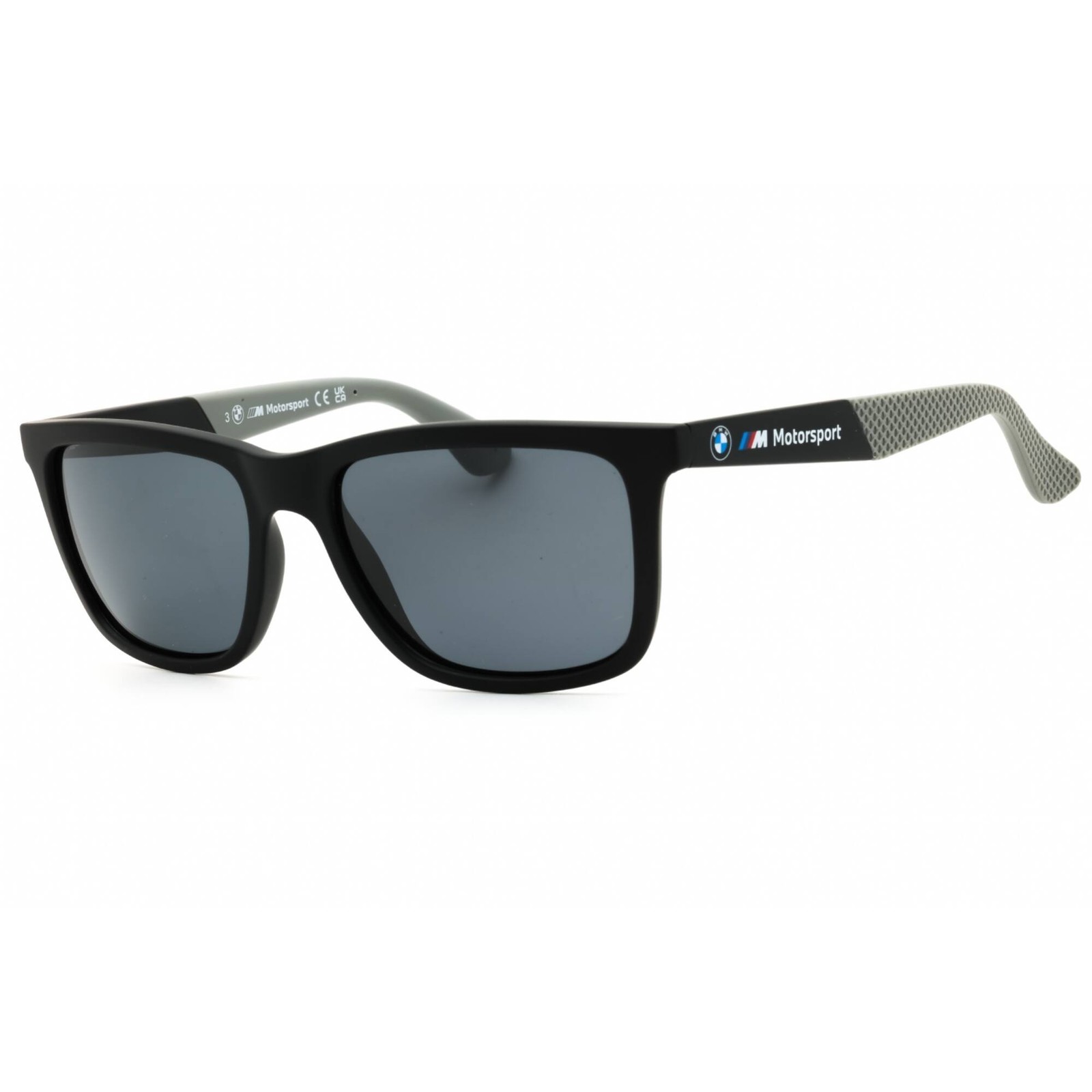 BMW Men’s Sunglasses Matte Black Injected Propionate Full Rim Frame BS0031 02D