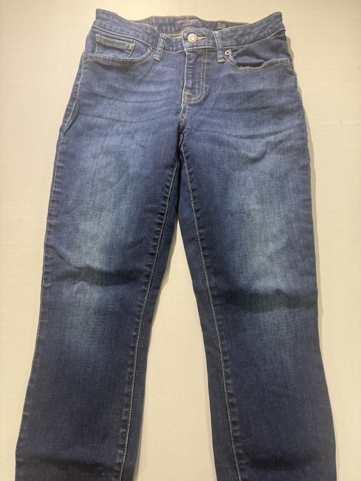 Lucky Brand Womens Dark Wash Denim Mid Rise Skinny Ankle Jeans Size 8/29