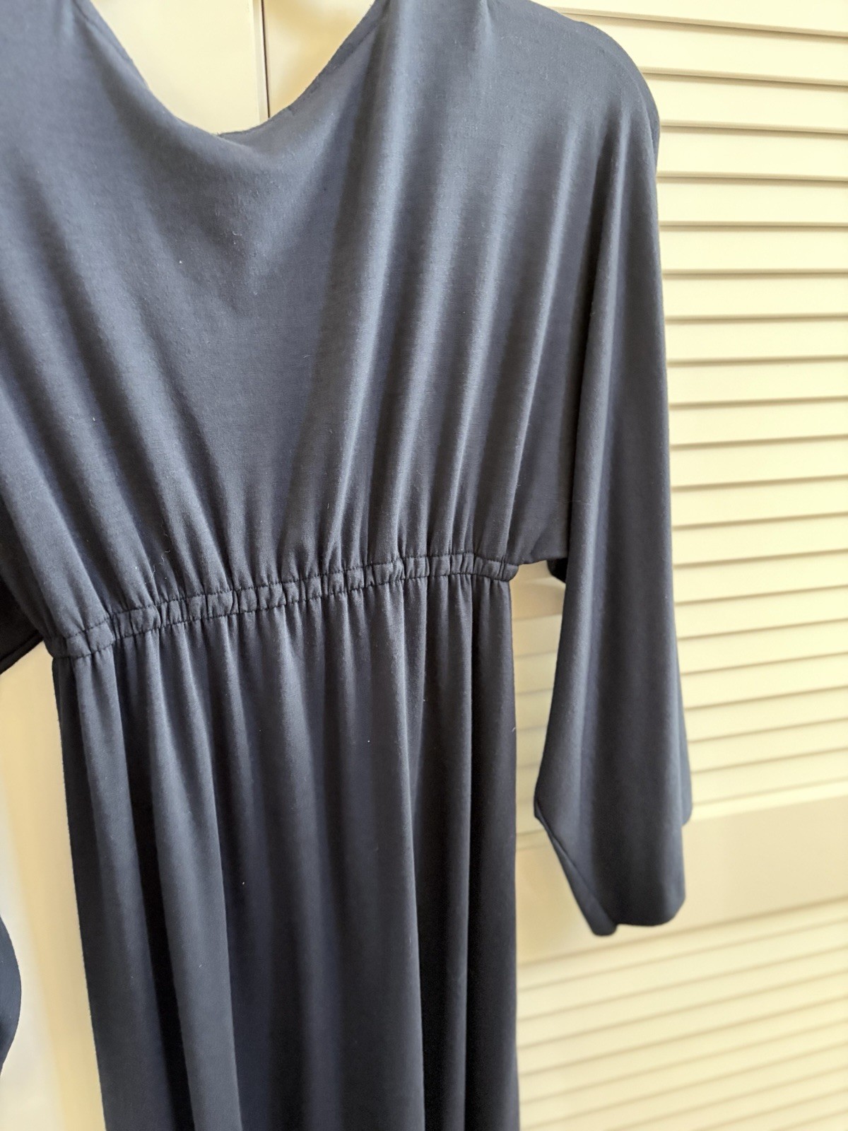 Classic Navy Knit Jersey Dress For All Occasions. Easy care.