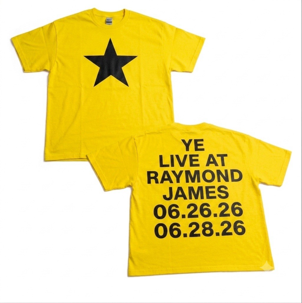Kanye West YE BULLY Live In Tampa 06.26.26 06.28.26 Concert T Shirt New