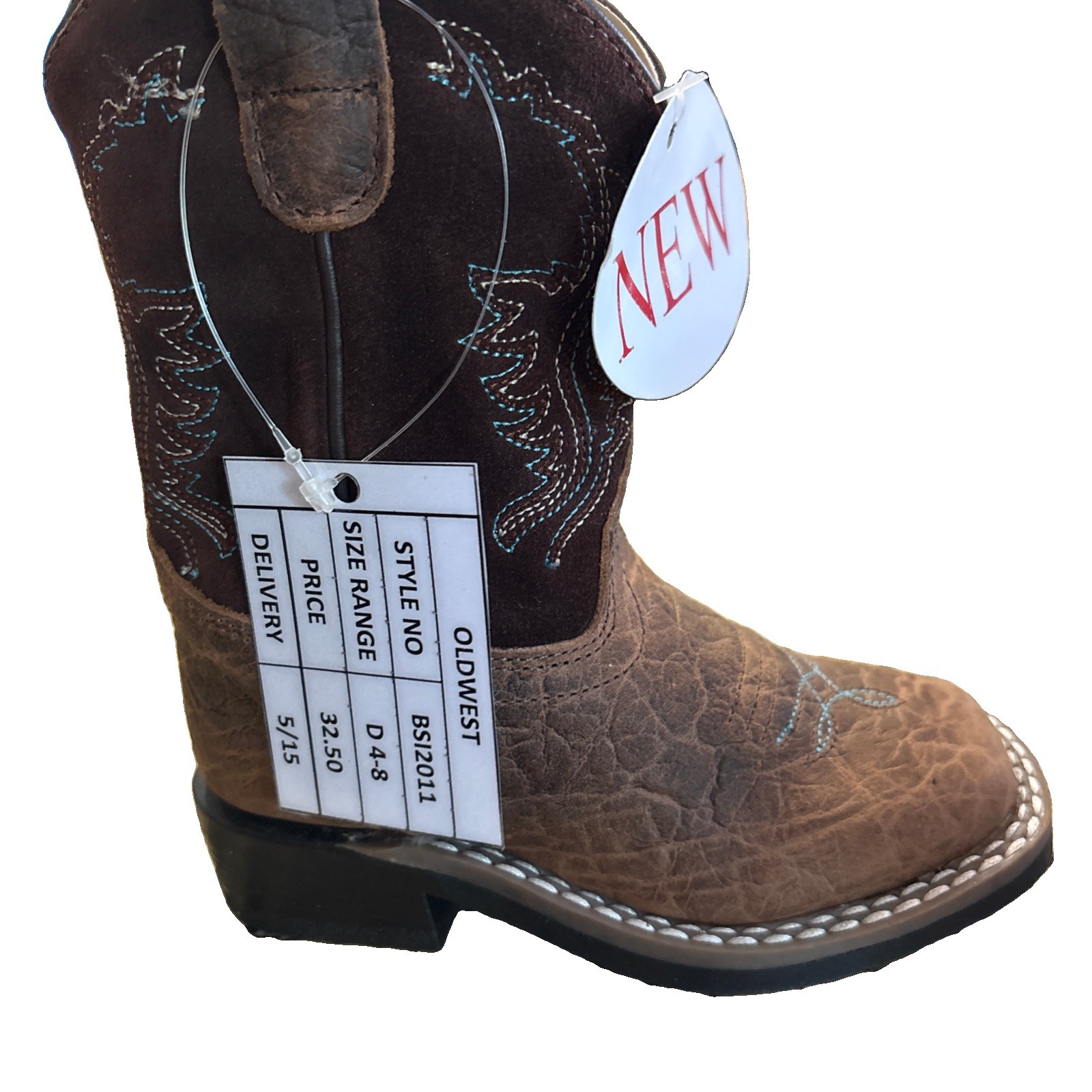 Old West The Right Boot Not A Pair Western Leather Kids Size 6 D