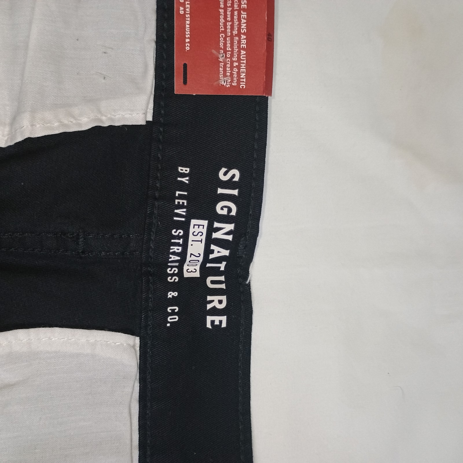 NWT Signature By Levi’s Essential Chino Black Size 40